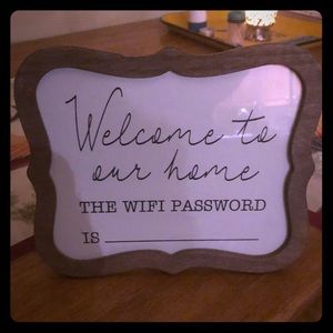 WiFi rustic sign